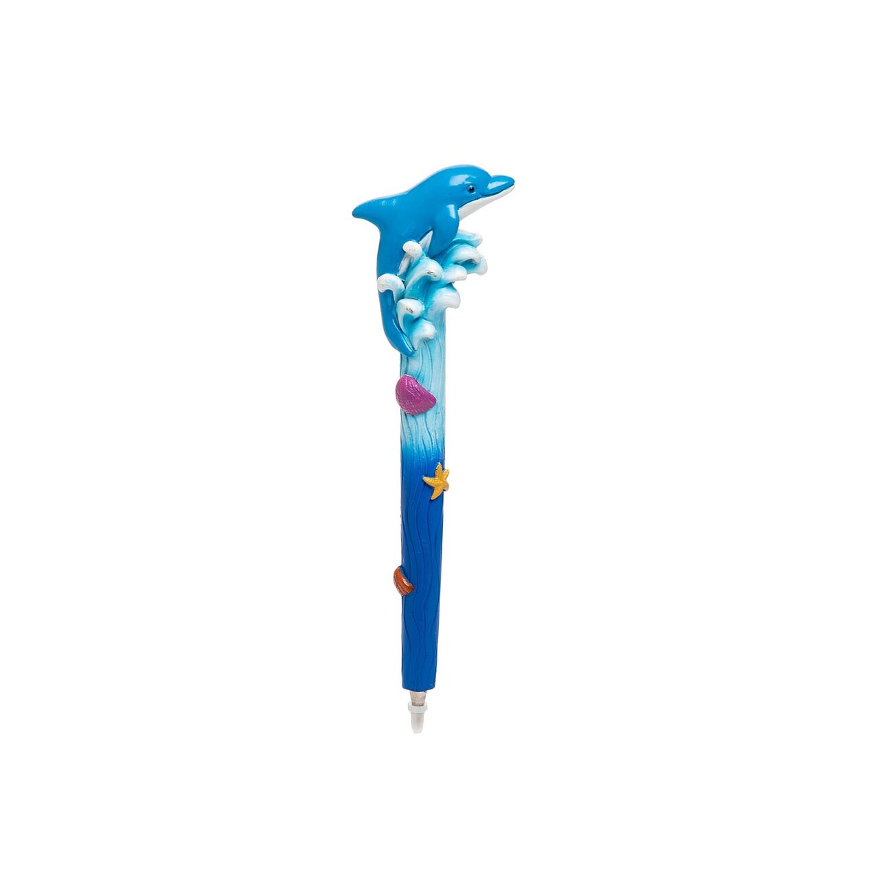 Dolphin Swim Resin Pen Resin Ocean Coastal Nautical Beach Sea Life Writing Gift 1.77 X 0.98 X 6.5